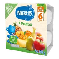 Alimento infantil NESTLE 7 froitas 4 x 100 g