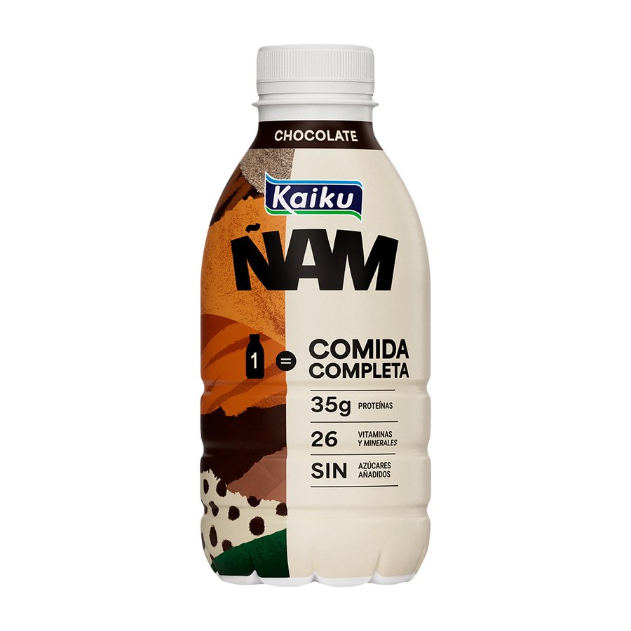 Bebida refrigerada KAIKU Ñam comida completa chocolate 500 ml