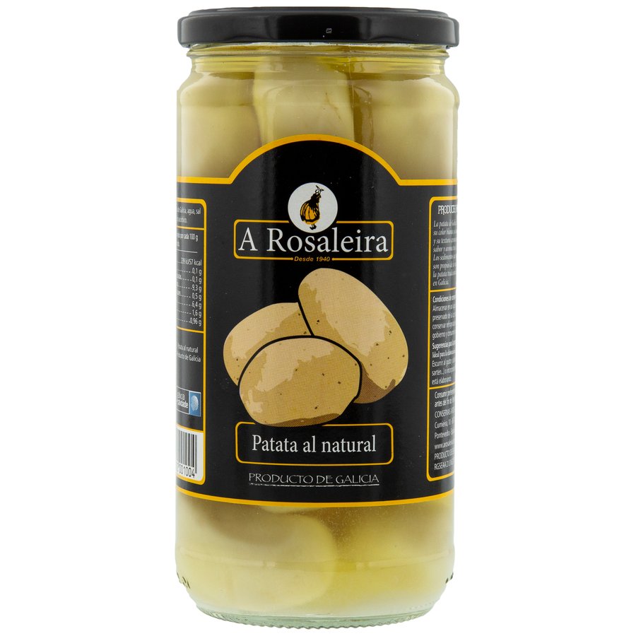 Patata de Galicia al natural A ROSALEIRA 420 g pne.