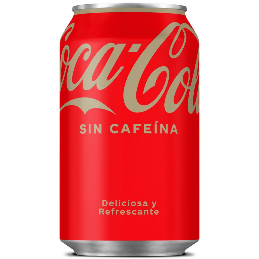 Refresco COCA-COLA sin cafeína lata 33 cl