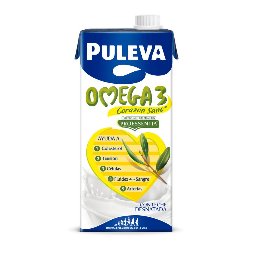 Preparado lácteo PULEVA omega-3 original brik 1 l