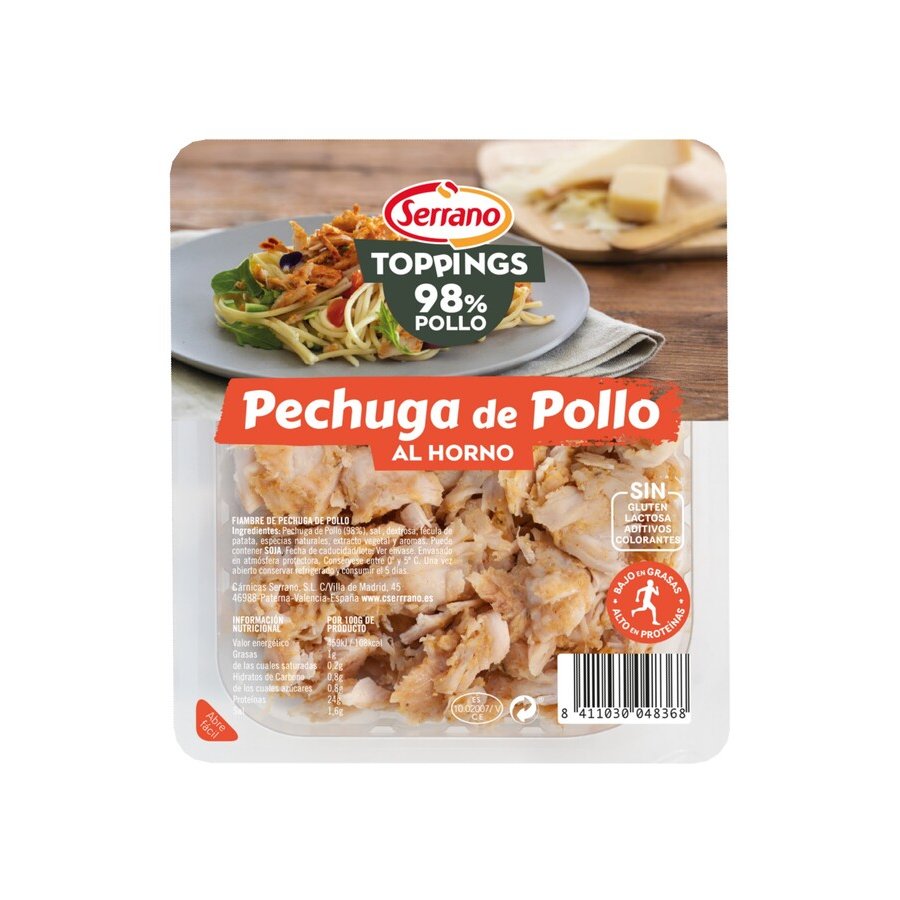 Pechuga de pollo SERRANO Toppings horno 140 g