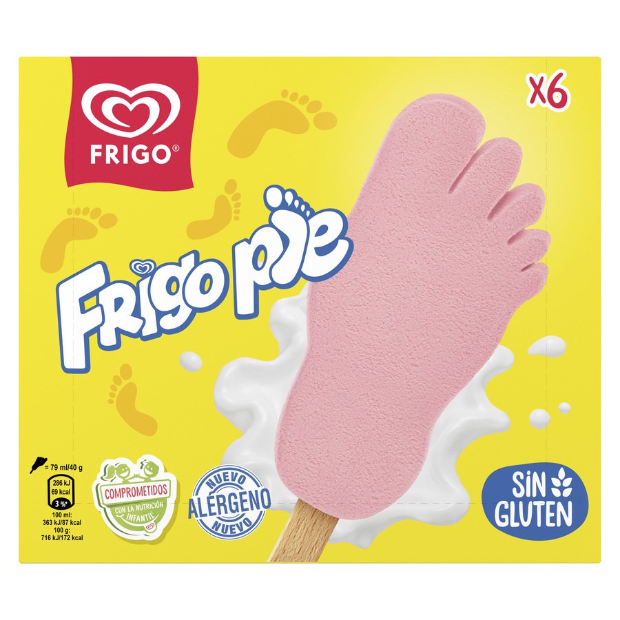 Helado FRIGO PIE fresa 6 unidades 240 g