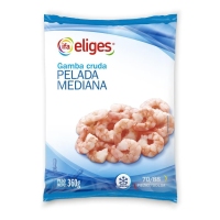 Gamba pelada conxelada IFA ELIGES 70/88 mediana 360 g pn.