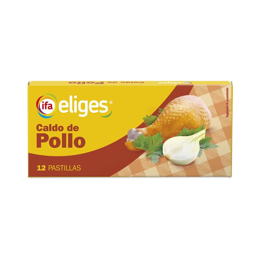 Caldo de pollo 12 pastillas IFA ELIGES 120 g