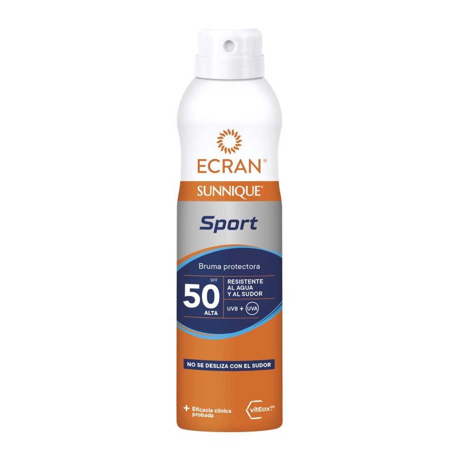 Protector solar ECRAN Sunnique Sport spf50 bruma 250 ml