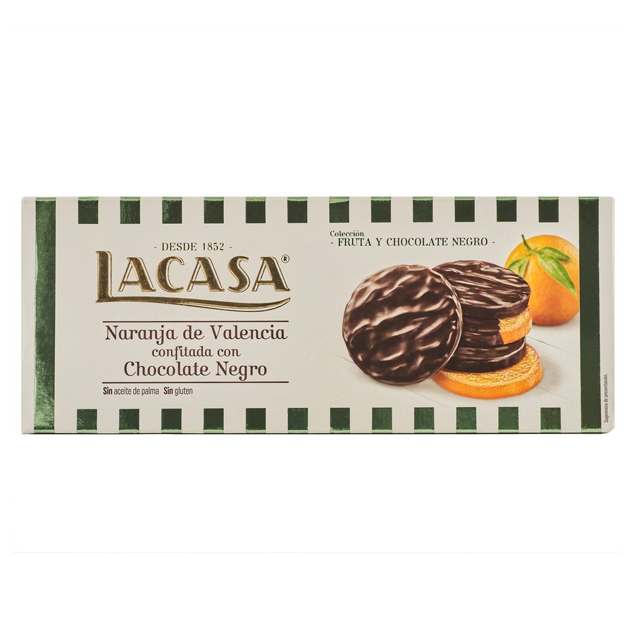 Rodajas naranja choco negro LACASA 150 g