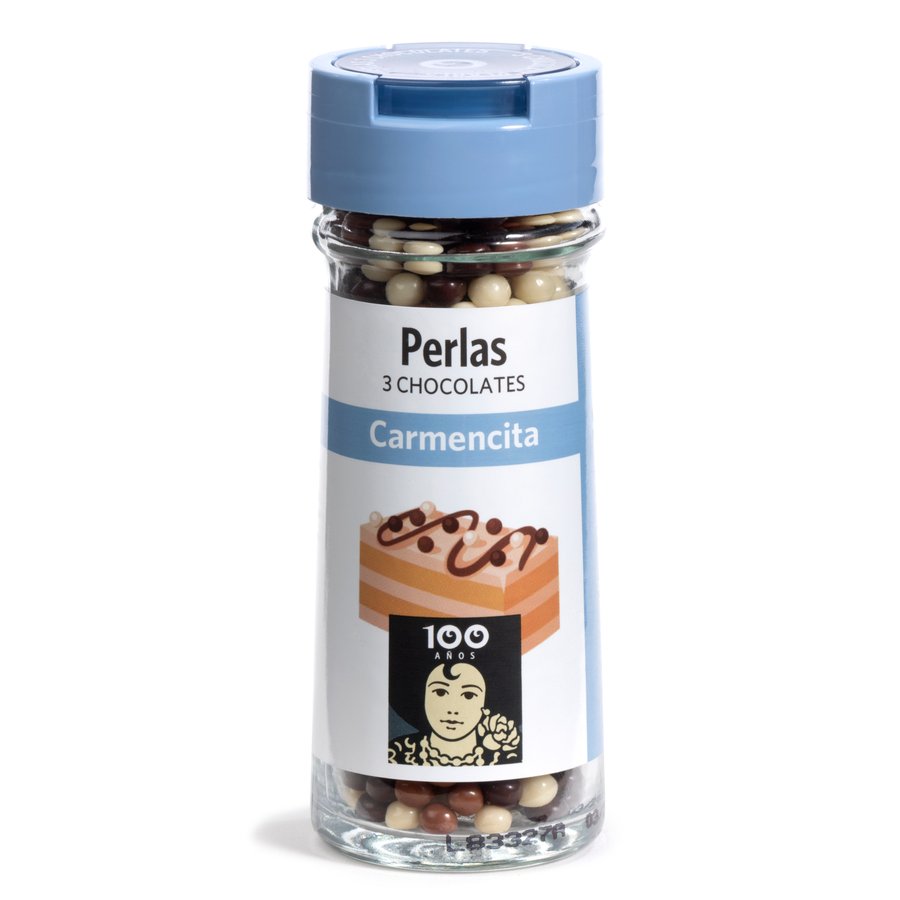 Perlas 3 chocolates CARMENCITA frasco 45 g