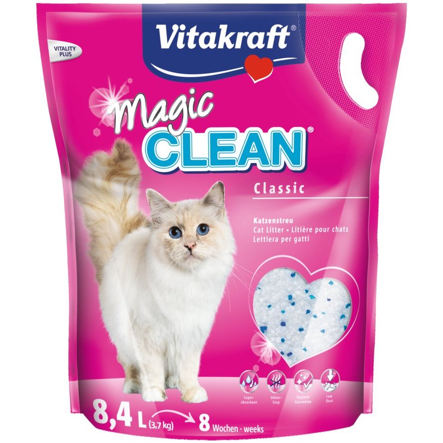 Gel silice para gatos VITAKRAFT magic clean 8,4 l