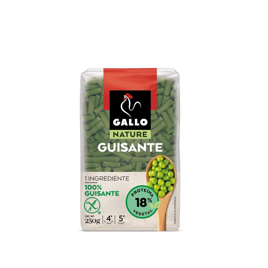 Macarrón GALLO Nature guisantes 250 g